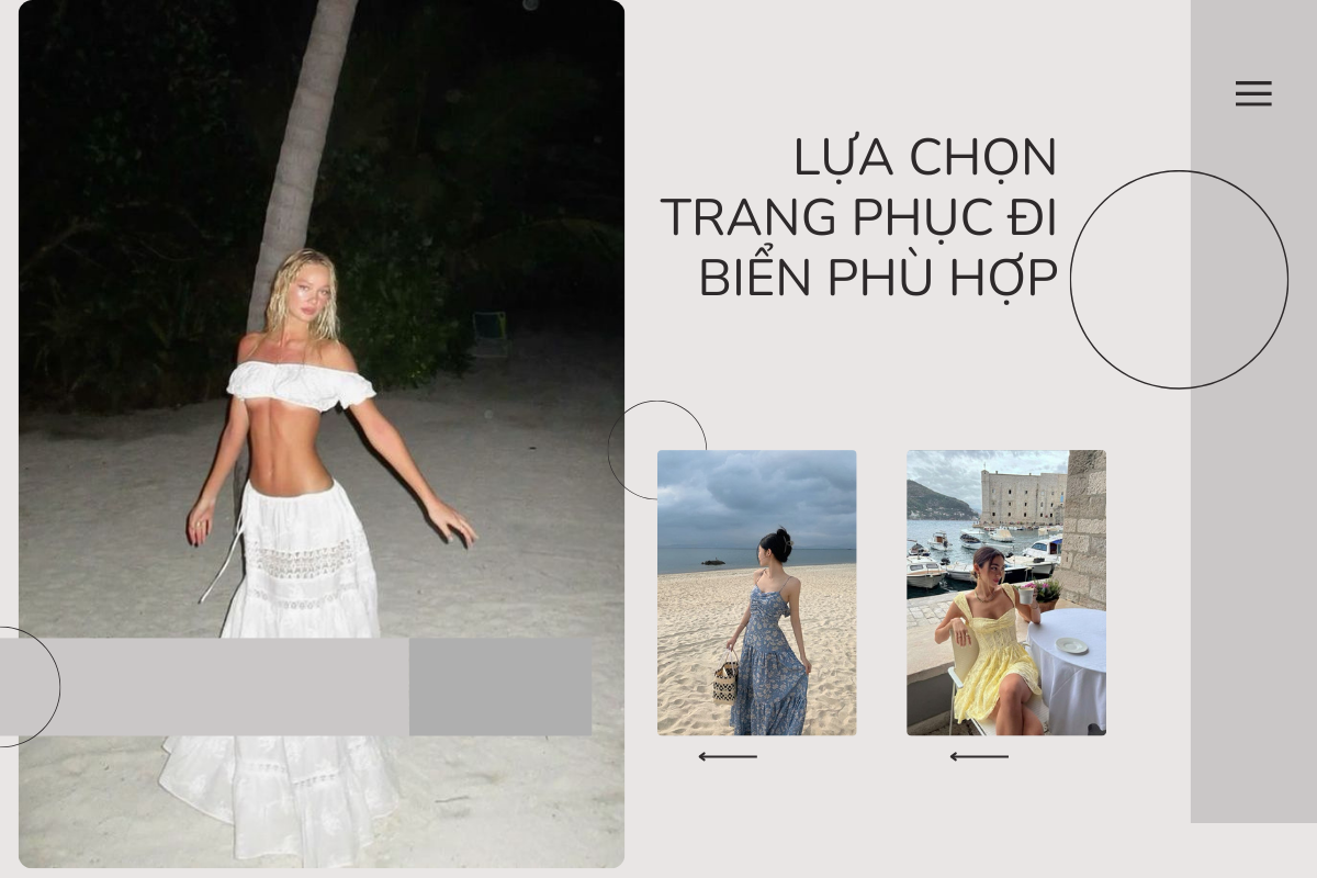 Lựa chọn trang phục đi biển phù hợp